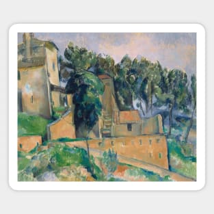 House in Bellevue by Paul Cezanne Magnet